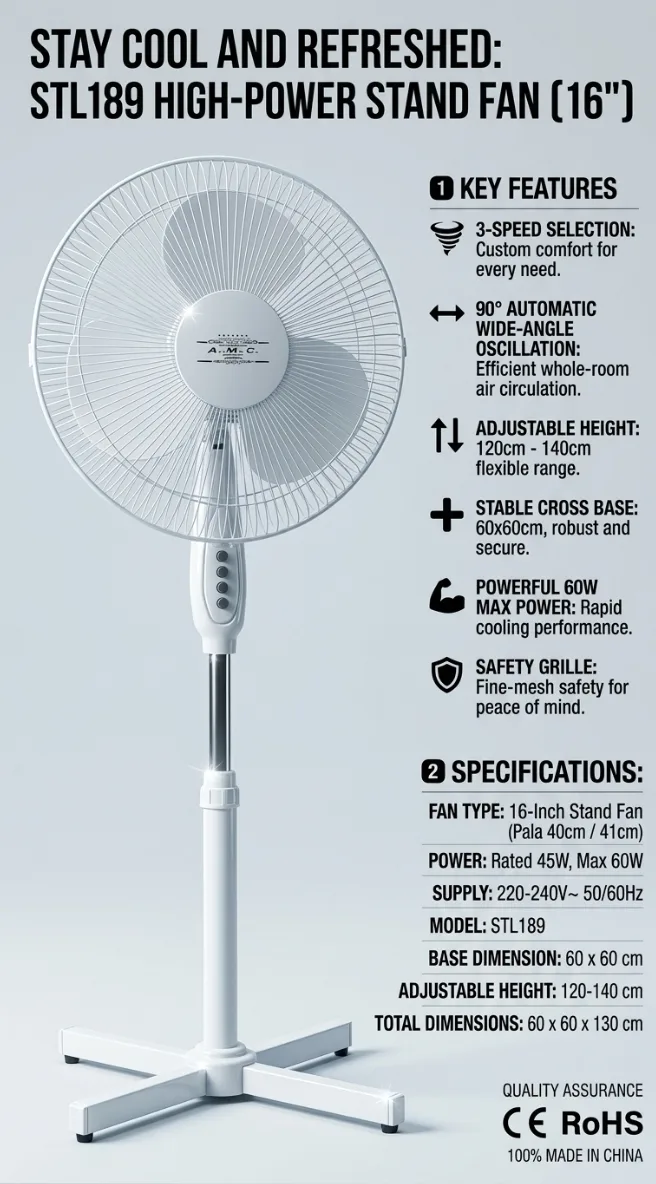 HIGH-POWER STAND FAN