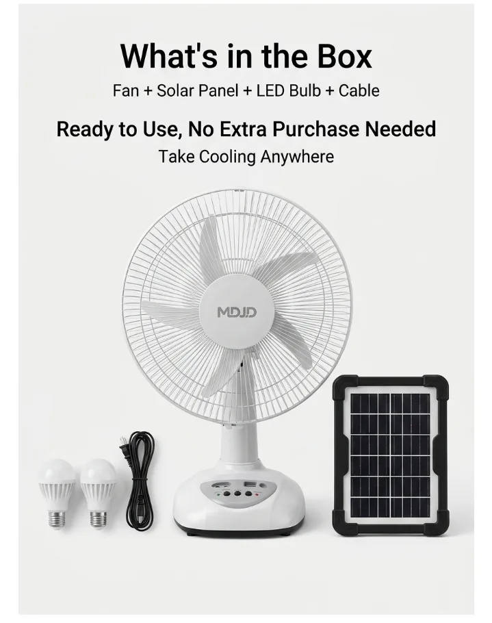 MDJD TABLET SOLAR FAN